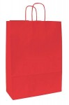 Obrázek Papírová taška červená 18x8x25 cm, kroucená šňůra