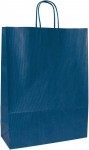 Obrázek Papírová taška modrá 18x8x25 cm, kroucená šňůra