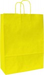Obrázek Papírová taška žlutá 18x8x25 cm, kroucená šňůra