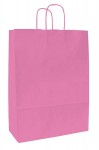 Obrázek Papírová taška růžová 32x13x28 cm, kroucená šňůra