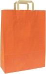 Obrázek Papírová taška 23x10x32 cm,ploché držadlo,oranžová