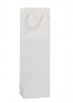 Obrázek Papírová taška 12x9x40 cm, textilní šňůra, bílá