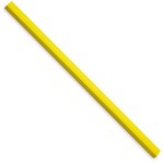 Obrázek Dlouhá dřevěná tesařská tužka, žlutá