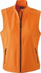 Obrázek Oranžová softshellová vesta J&N 270, dámská S
