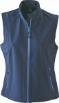 Obrázek Námoř.modrá softshellová vesta J&N 270, dámská XXL