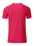 Obrázek Pánské funkční tričko SPORT 130, růžová/antrac. XL