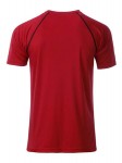 Obrázek Pánské funkční tričko SPORT 130, červená/černá S