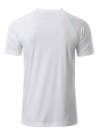 Obrázek Pánské funkční tričko SPORT 130, bílá/zelená XXL