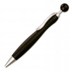 Obrázek Černé kuličkové pero Fany s kuličkou - černá náplň
