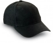 Obrázek Šestidílná černá baseballová čepice