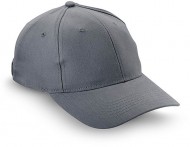 Obrázek Šestidílná šedá baseballová čepice