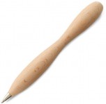 Obrázek Dřevěné kuličkové pero zaoblených tvarů, ČN