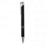 Obrázek Hliníkové kuličkové pero černé, černá náplň