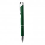 Obrázek Hliníkové kuličkové pero zelené, černá náplň 