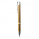 Obrázek Hliníkové kuličkové pero zlaté, černá náplň 