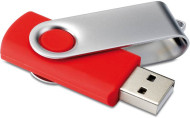 Obrázek Twister Techmate červeno-stříbrný USB disk 16GB