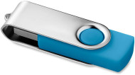 Obrázek Twister Techmate tyrkysovo-stříbrný USB disk 16GB