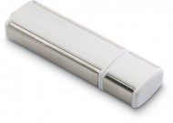 Obrázek Lineaflash bílo-stříbrný USB disk s uzávěrem 1GB