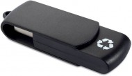 Obrázek Recycloflash černý otočný USB disk 1GB