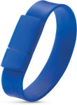 Obrázek Wristflash USB disk modrý náramek 64GB