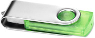 Obrázek Twister Transtech zeleno-stříbrný USB disk 16GB