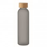 Obrázek Transparentní šedá matná skleněná láhev 500 ml.