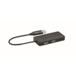 Obrázek USB rozbočovač s 20cm kabelem, černý