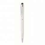 Obrázek Bílé otočné kuličkové pero se stylusem, MN