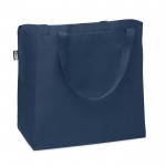 Obrázek Velká RPET nákupní taška se širokým dnem, modrá 
