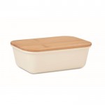 Obrázek Obědová krabička s bambusovým víkem, béžová