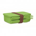 Obrázek Obědová PP krabička s příborem, zelená
