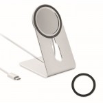 Obrázek Stříbrná přenosná magnetická nabíječka