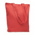 Obrázek Červená nákupní plátěná taška s dlouhými uchy