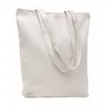Obrázek Bílá nákupní plátěná taška s dlouhými uchy