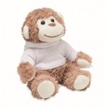 Obrázek Plyšová opička v bílé mikině s kapucí pro sublimaci