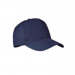 Obrázek Modrá pětipanelová čepice z RPET polyesteru 