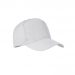 Obrázek Bílá pětipanelová čepice z RPET polyesteru 