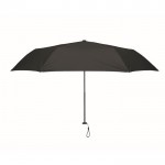 Obrázek Černý ultralehký 3dílný skládací deštník