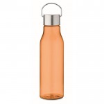 Obrázek Oranžová láhev z RPET 600 ml s nerez. víčkem