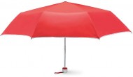 Obrázek Červeno-stříbrný skládací deštník Cardif s pouzdr.