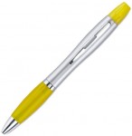 Obrázek 2 v 1 plastové pero se žlutým zvýrazňovačem
