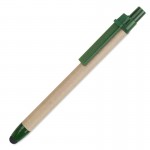 Obrázek Kuličkové recyklované pero 2v1 se zelenými doplňky