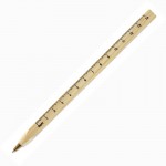 Obrázek Hranaté dřevěné kuličkové pero s pravítkem