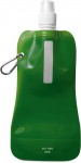 Obrázek Zelená skládací láhev na vodu s karabinkou