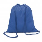 Obrázek Královsky modrý bavlněný batoh se stahovací šňůrou