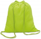 Obrázek Limetkový bavlněný batoh  se stahovací šňůrou