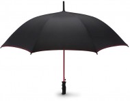Obrázek Černý automatický deštník s červeným prošitím