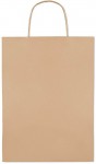 Obrázek Velká papírová taška 26x11x36 cm, přírodní 150g/m2