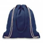 Obrázek Plátěná taška s dlouhými uchy a zdrhováním, modrá