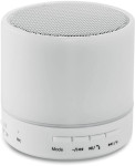 Obrázek Bílý 2.1 bluetooth reproduktor s gumovým povrchem